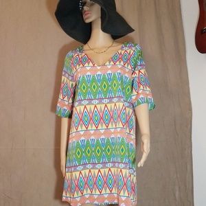 Everly Anthropologie Chevron Multi Color